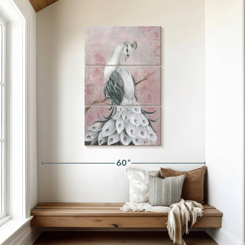Brampt Regal Peacock I, 45" H x 28" W