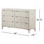 Commode 6 tiroirs Elaiya