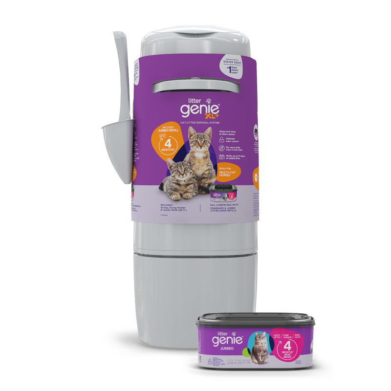 Litter Genie Xl Pail+ With 28ft Refill