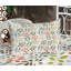 Multicolore drap-housse et coussin décoratif Ambesonne-106786394