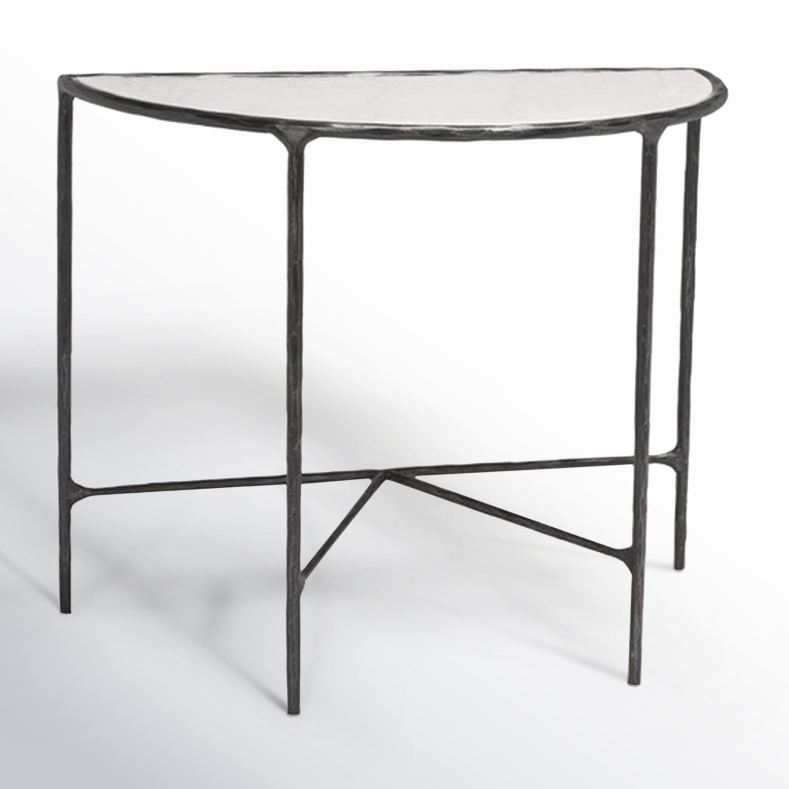 Evelynn 4-Piece Living Room Table Set, White, Black