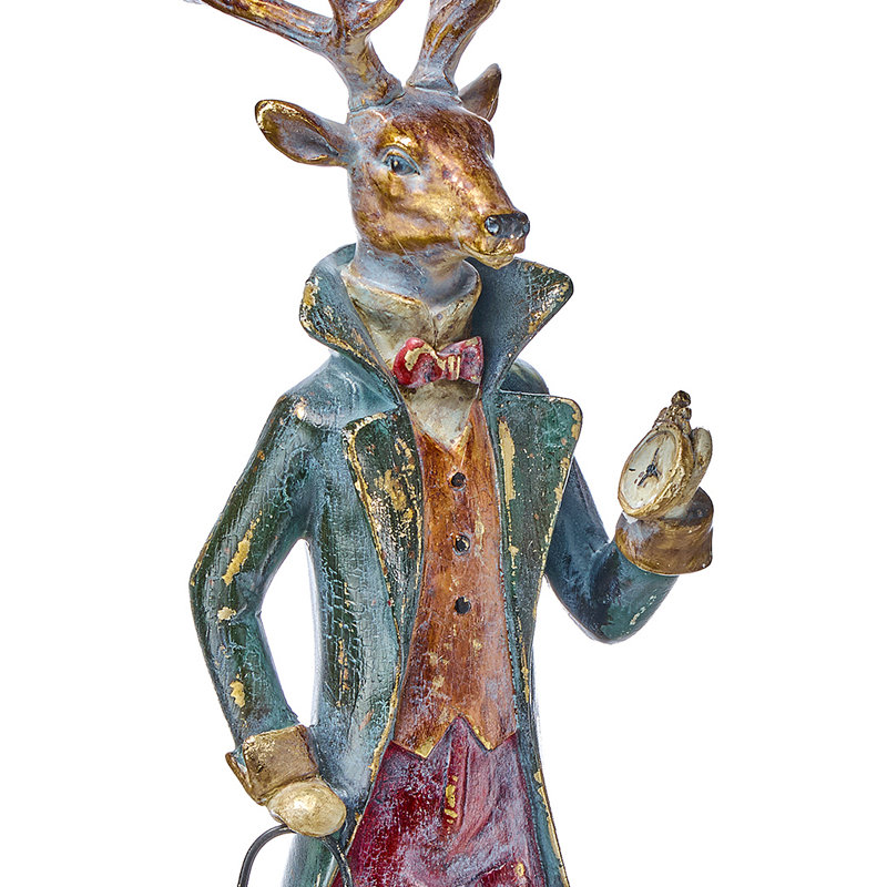 Cerf 23 po en résine Gentlemen
