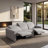 98" Wall Hugger & Zero-Gravity 3 Seater Power Reclining Sofa,  Pet Friendly Fabric With USB & Type-C Ports For Living Room-1109786990-1110033857