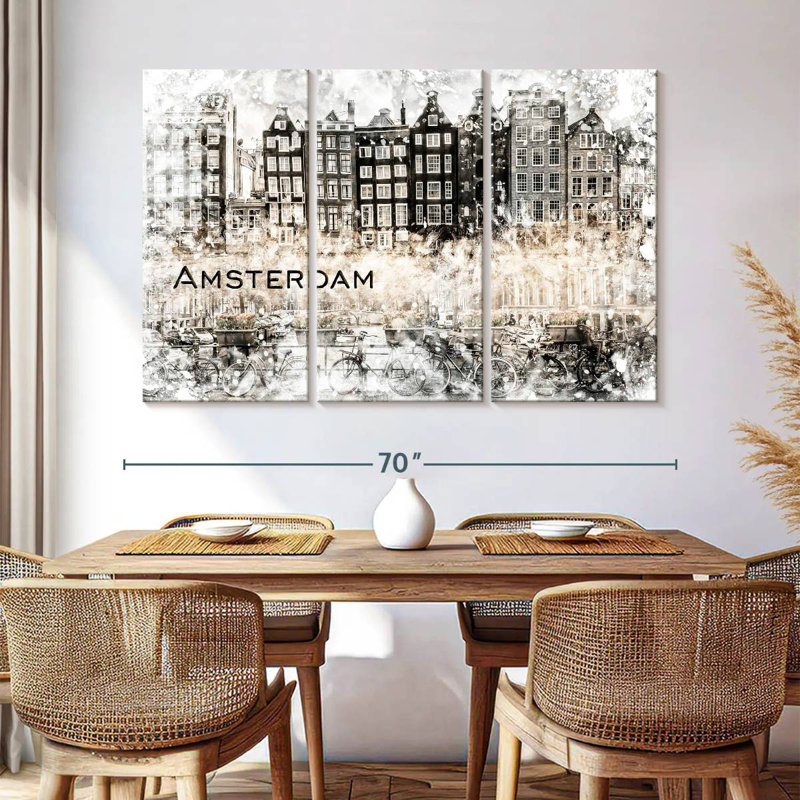 Collage Sireci Amsterdam, H 42 po x l 65 po