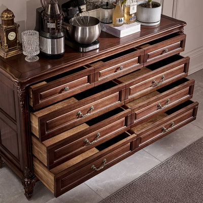 Armoire d'appoint en noyer massif