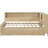 Antique White Milk Finish Full Size Daybed With Trundle And Shelves - Solid Wood Build, For Friends, Storage Items Pine Multi Storage, Supportive Slats
