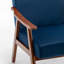 Chaise d'appoint avec revêtement et structure en bois massif, mobilier de salon Mid-Century moderne classique pour sièges supplémentaires-1904006078-2117490852