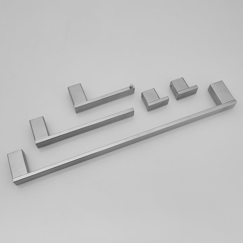 1 Ensemble de quincaillerie de salle de bain 5 pièces, Nickel brossé