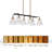 Daizjah 6 - Light Dimmable Linear Chandelier
