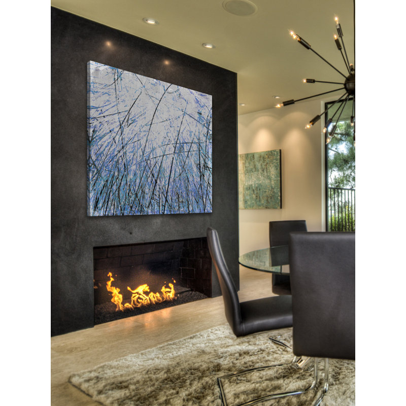 Reproduction d’art sur toile tendue « drift xiv » par sia aryai, H 32 po x l 32 po x P 1,5 po