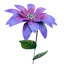 Ensemble de 2 piquets de jardin mauve en métal mauve 13,78 po
