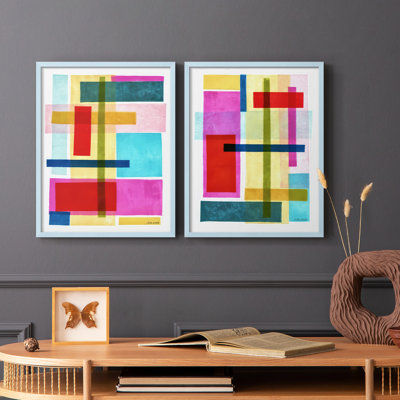 Spectre I - impression encadrée de qualité supérieure - prête à être accrochée - aucun clou requis - aucun clou requis