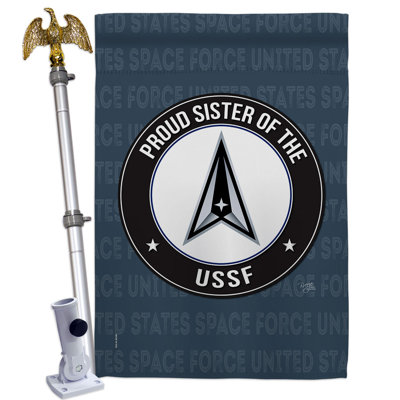 Double Sided 40'' H x 28'' W Polyester Flag Set
