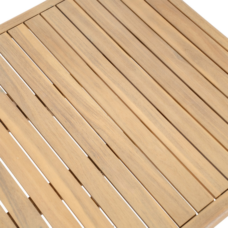 Folra Elegant Solid Acacia Wood Square Coffee Table