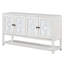 Buffet-armoire de rangement avec portes-miroirs Elegant Retro Console Console-1889662129