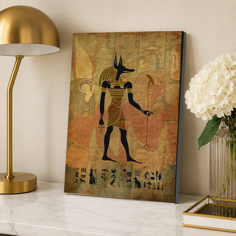Ancienne affiche égyptienne du dieu de la mort Anubis, Artwork Design-2, 20x30inch