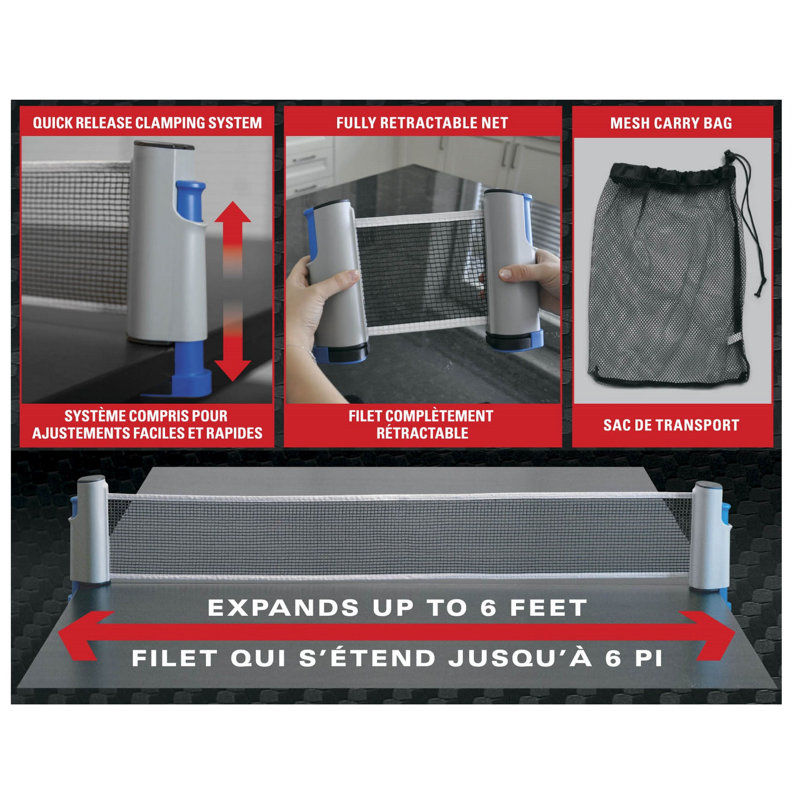 Swiftflyte™ Play it Anywhere Portable Table Tennis/Ping Pong Complete Game Set