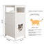 Enceinte de litière en bois pour chat