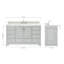 Ensemble de meuble-lavabo simple 61 po Abshire-93572790-93359270