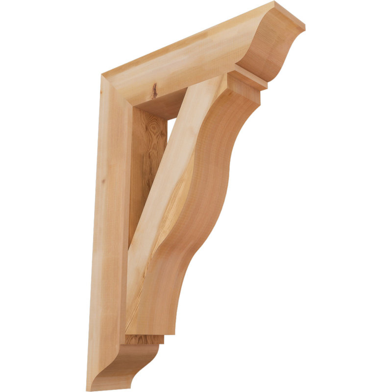 Support traditionnel Funston, H 38 po x l 5,5 po x P 26 po, Cèdre rouge de l'Ouest, Lisse