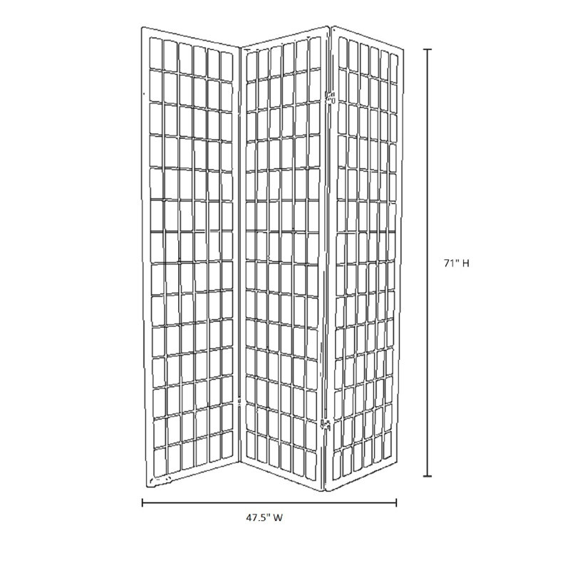 Paravent double face (fenêtre arquée)