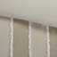 Housse de couette en coton de style bohémien avec rayures verticales alternantes pour attaches intérieures doubles / grand et à rayures blanches