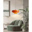 Luminaire suspendu orange à 3 niveaux en forme de gâteaux