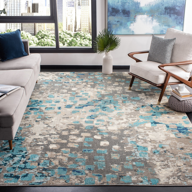 Pless Performance Abstract Rug, Rectangle 8' x 10'