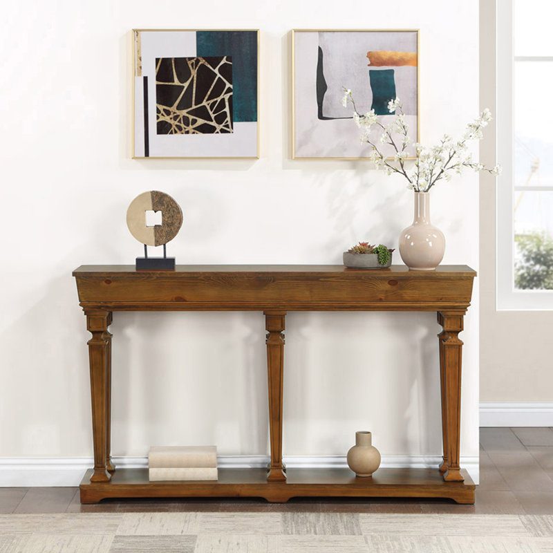 Console Table With Bottom Shelf