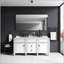 Meuble-lavabo à DEL à miroir avec rétro-éclairage, grand miroir mural réglable-448406767