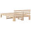 Bed Frame with Headboard Solid Pine Wood-2092905506-2092905528