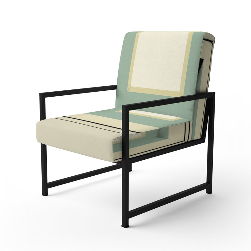 Chaise rembourrée Dartee, Noir, noir, noir, noir