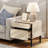 Lovett Modern End Table With 2 Drawers, Farmhouse Sofa Table, Wooden Rustic Side Sofa Table With Metal Leg For Living Room, Nighstand For Bedroom-1059679519
