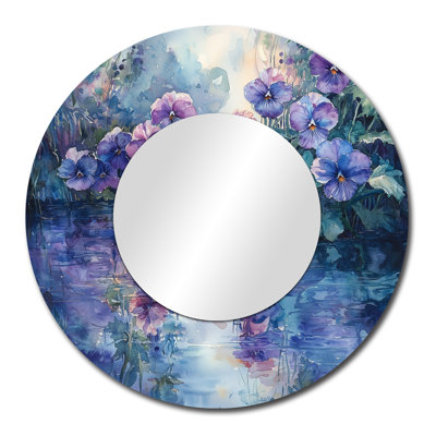 Pansy Reflections By The Lake I - Pensées miroir