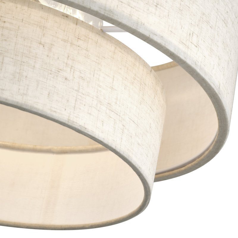 Grand luminaire semi-encastré 3 lumières Aselin, Bronze