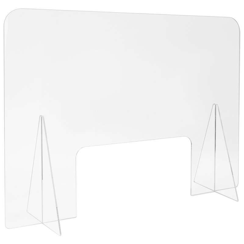 Panneau protecteur d’intimité pour bureau 1 panneau Sneeze Guard, H 23,6 po x l 31,5 po x P 9 po