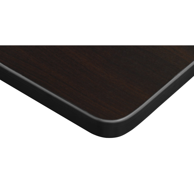Regency Kobe Flip-Top Privacy Nesting Table, 2 Cadence Nesting Chairs, 29" H x 60" L x 30" W, Cherry, Black