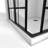 French Corner 34.5" W x 34.5" D x 72'' H Framed Square Shower Enclosure-31983554-131236799