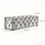 Luxurious Velvet Button-Tufted Ottoman Bench With Versatile Use For Modern Glam Decor And Comfortable Seating