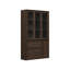 80'' H X 47.4'' W 3-Drawer Display Bookcase With Glass Doors-1340210623