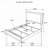 Wood LED Panel Bed