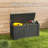 Yardgrace 90 Gallons Water Resistant Resin Lockable Deck Box-121429859