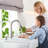 WOWOW Pull Down Kitchen Faucet with Soap Dispenser-78722794