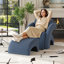 Fauteuil rembourré avec repose-pieds-203765708