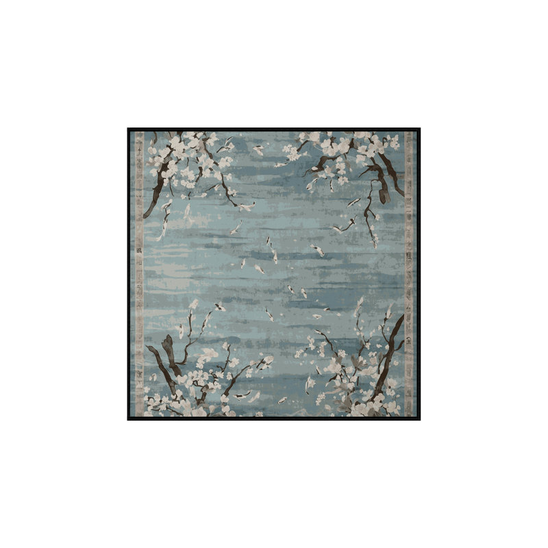 Tapis gris lavable à la machine, Carré 5 pi
