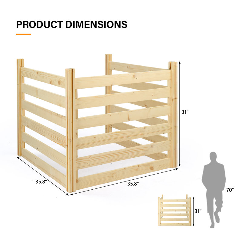 Écrans d'intimité pour clôture en bois d'extérieur, H 2,6 pi x l 3 pi x P 3 pi