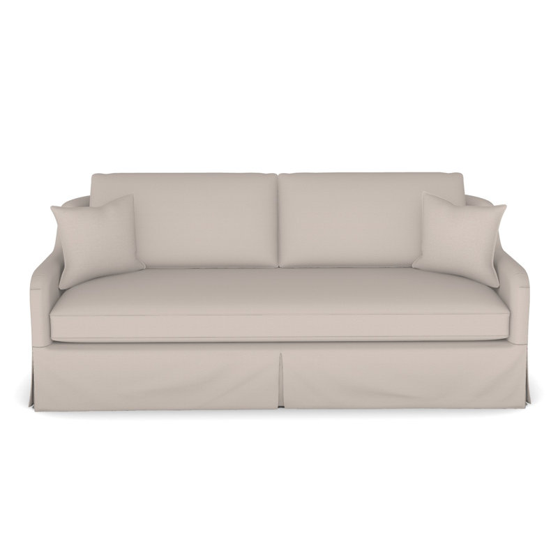 Fisher Waterfall Skirt Bench Seat Sofa, Nadia Steam