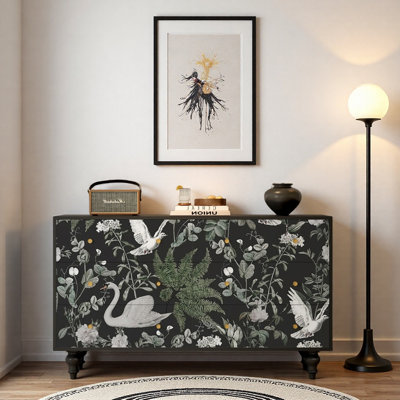 Armoire console en bois massif French French