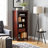 Ratcliff 14"L x 24"W x 48"H 3-Shelf Shaker Cottage Bookcase, Espresso-190979745