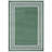 Brysin Striped Machine Woven Power Loom Polypropylene Area Rug in Ivory/Green-912032203